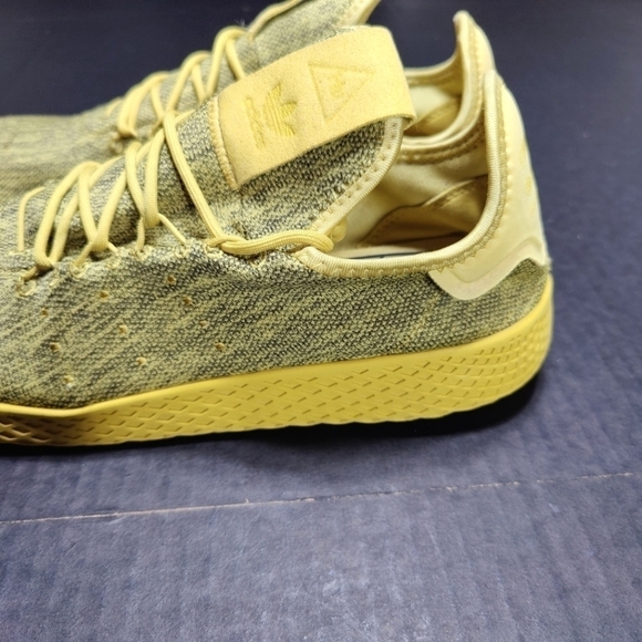 Adidas Pharrell x Tennis Hu Dip-Dyed Pyrite Yellow Black Sneaker Men’s Shoe 11.5 - Picture 6 of 11